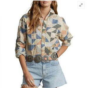 Ralph Lauren Polo patchwork quilted button down